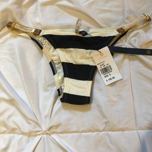 NWT - Vix Striped Bikini Bottom